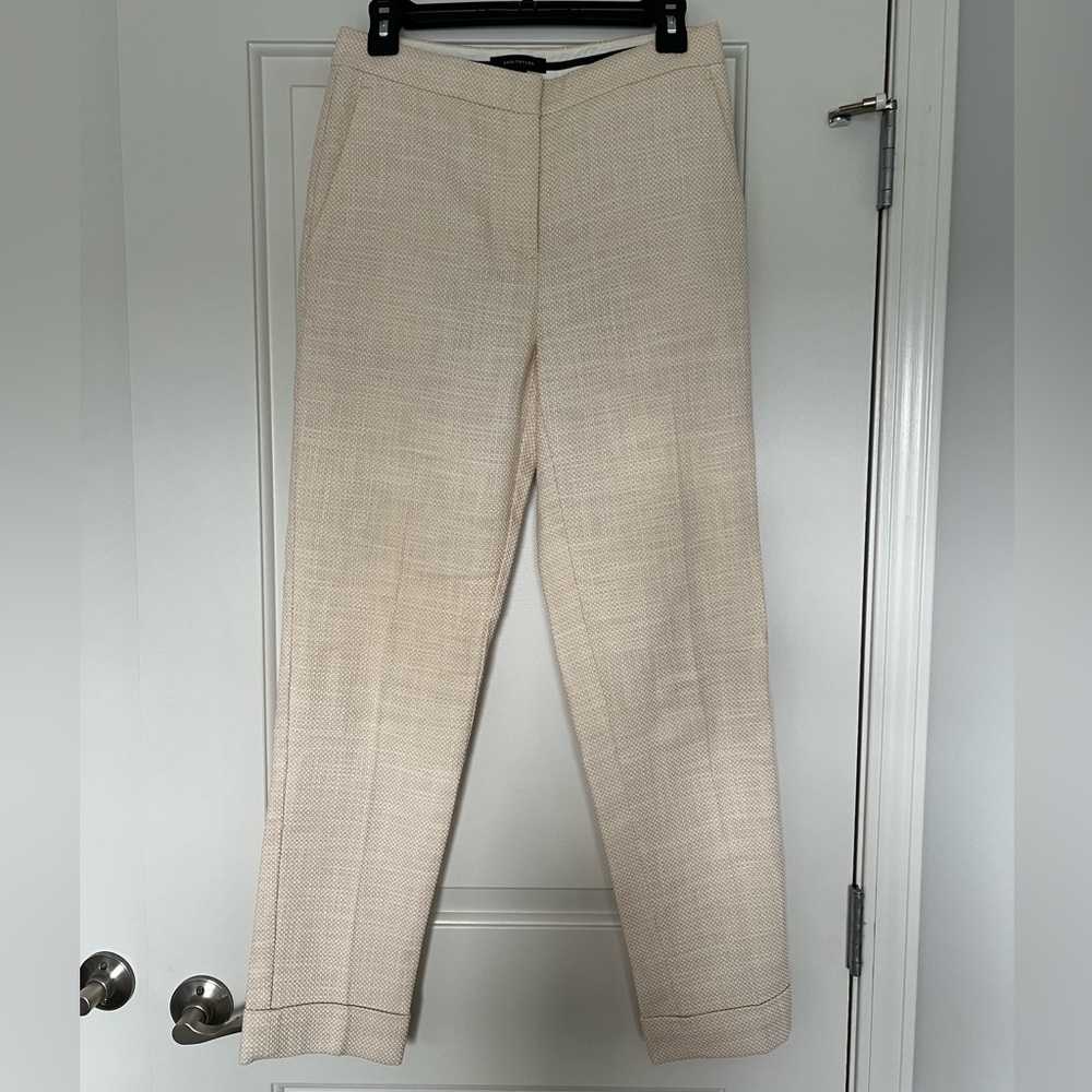 Ann Taylor Textured Ankle Work Pants